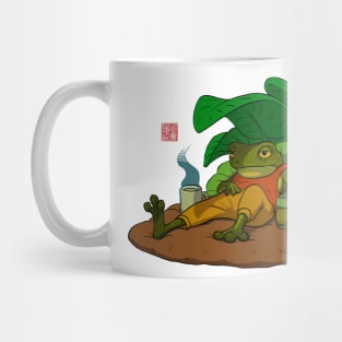 A Frog and His Son Tired Mug